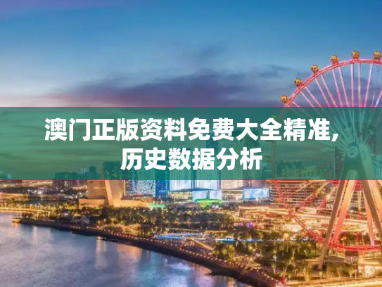 澳门正版资料免费大全精准,历史数据分析