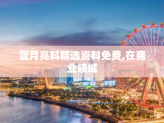 蓝月亮料精选资料免费,在商业领域