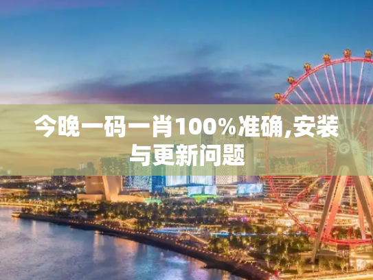 今晚一码一肖100%准确,安装与更新问题