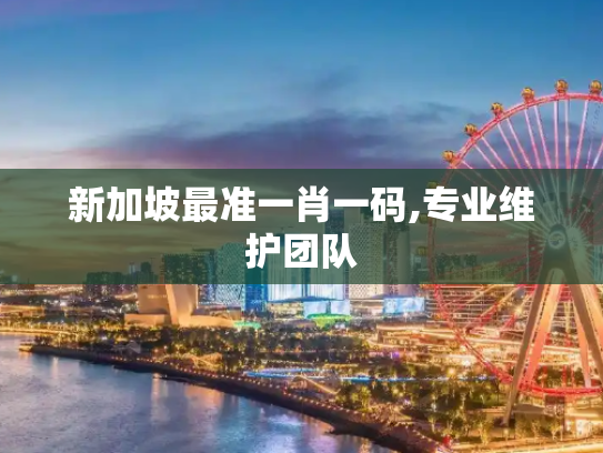 新加坡最准一肖一码,专业维护团队