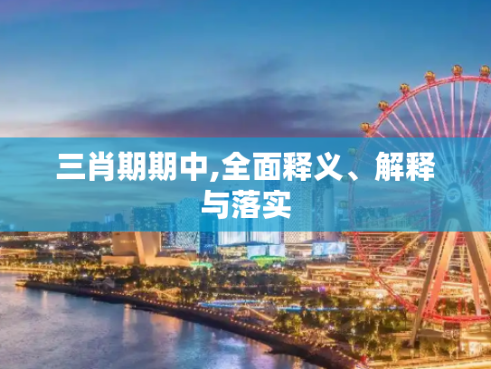 三肖期期中,全面释义、解释与落实