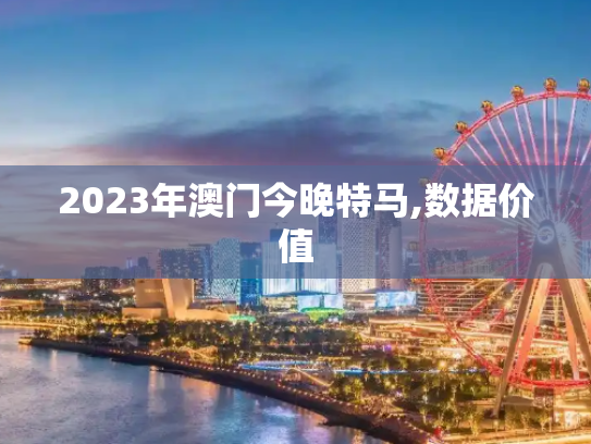 2023年澳门今晚特马,数据价值