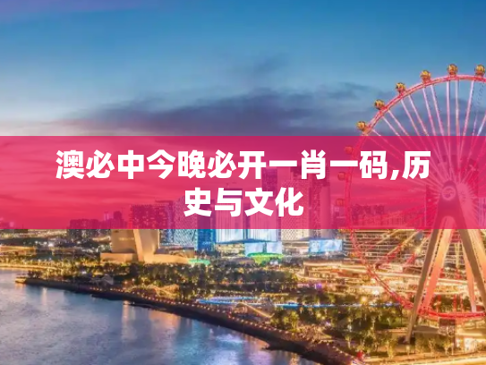 澳必中今晚必开一肖一码,历史与文化