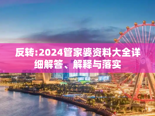 反转:2024管家婆资料大全详细解答、解释与落实