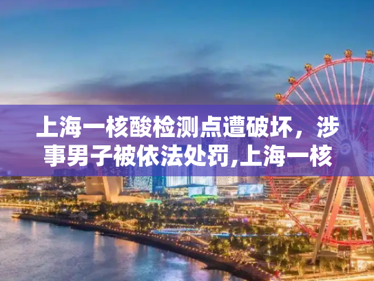 上海一核酸检测点遭破坏，涉事男子被依法处罚,上海一核酸点被砸涉事男子被处罚
