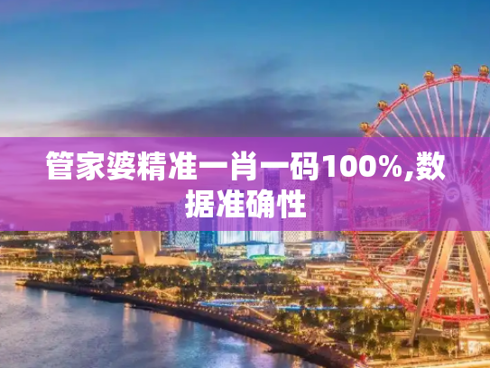 管家婆精准一肖一码100%,数据准确性