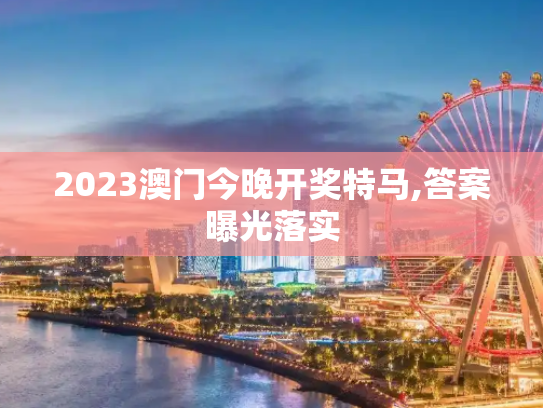 2023澳门今晚开奖特马,答案曝光落实