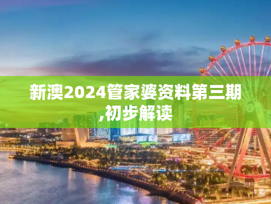 新澳2024管家婆资料第三期,初步解读
