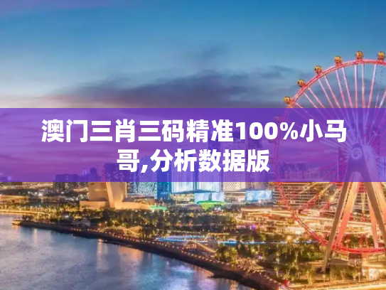 澳门三肖三码精准100%小马哥,分析数据版