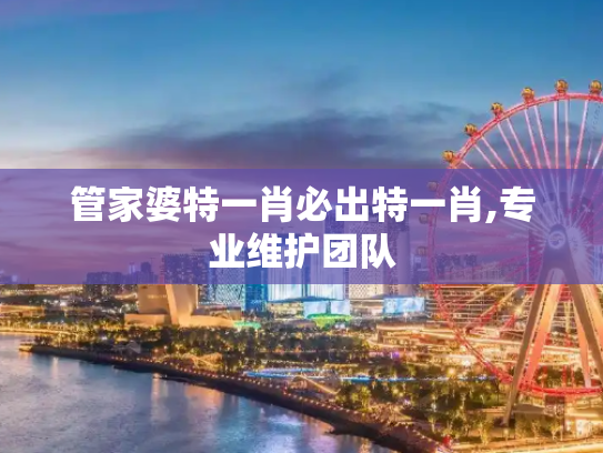 管家婆特一肖必出特一肖,专业维护团队