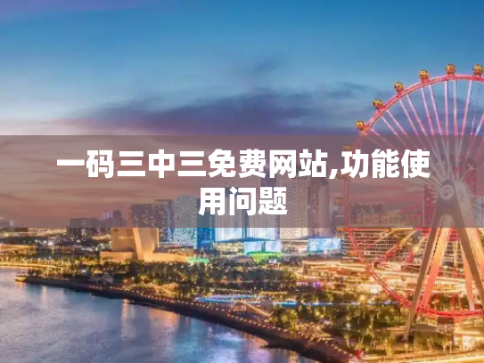 一码三中三免费网站,功能使用问题