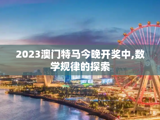 2023澳门特马今晚开奖中,数学规律的探索