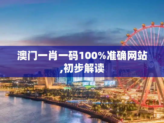 澳门一肖一码100%准确网站,初步解读