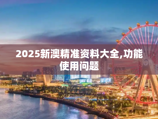 2025新澳精准资料大全,功能使用问题